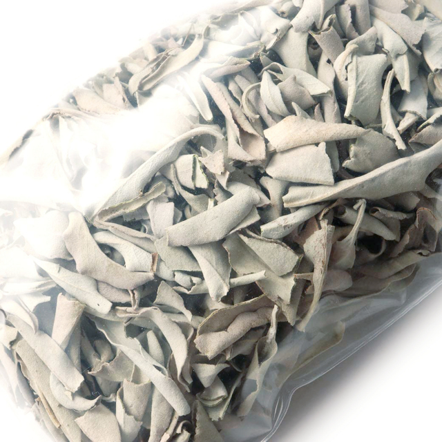 ホワイトセージ 枝無し、クラッシュ 無農薬 カルフォルニア産 お得パック 50g前後