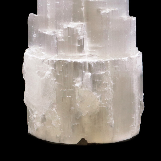 セレナイト タワー LEDライト 照明 内臓型 sizeM 原石 ポイント