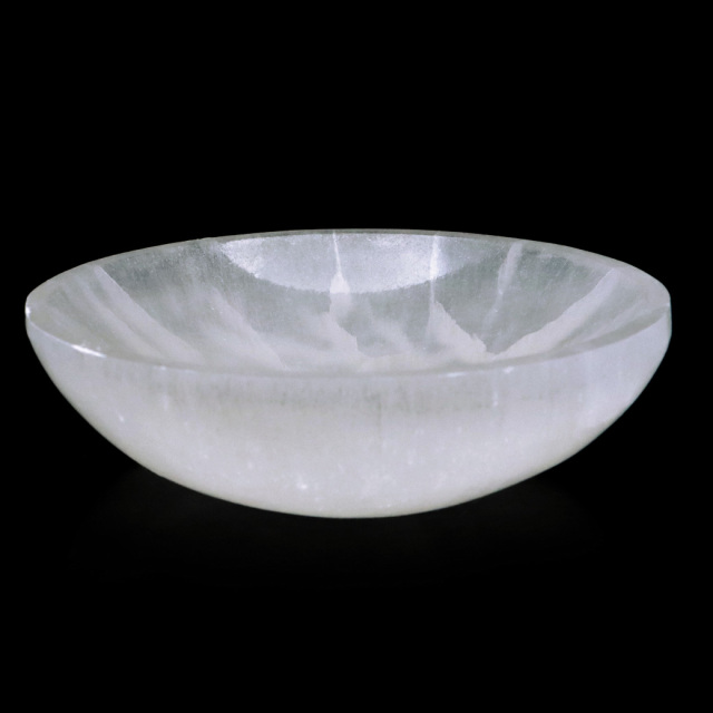 セレナイトお皿♡四角♡No.2428 8cm 月の女神 セレナイト 浄化皿 六角