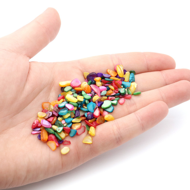 キャンディカラー シェル 貝 さざれ 100g 小粒 染色 マルチカラー Shell パワーストーン 浄化グッズ