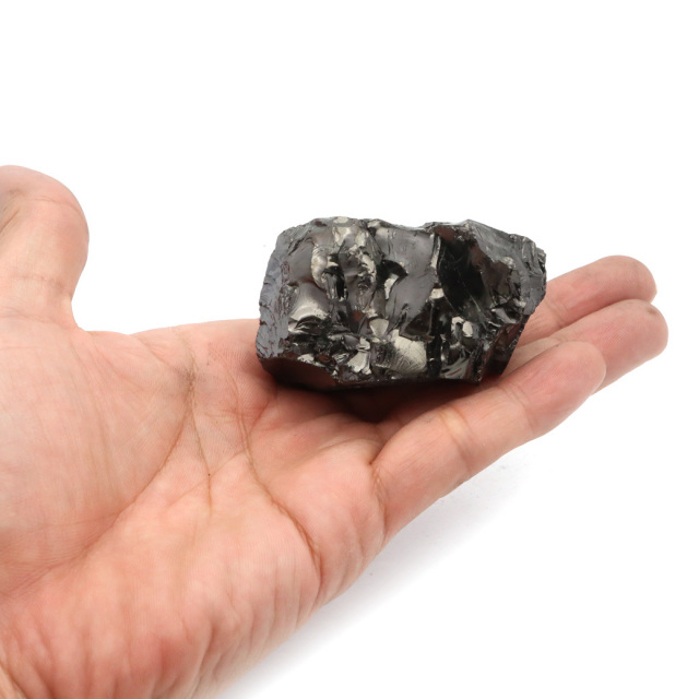 エリートシュンガイト 原石 ロシア カレリア共和国シュンガ 天然石 1点物 パワーストーン Shungite シュンガ石