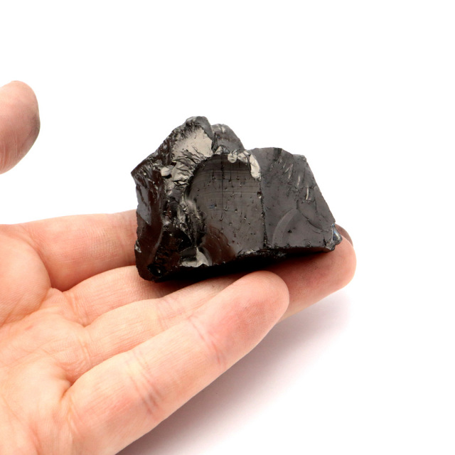 エリートシュンガイト 原石 ロシア カレリア共和国シュンガ 天然石 1点物 パワーストーン Shungite シュンガ石