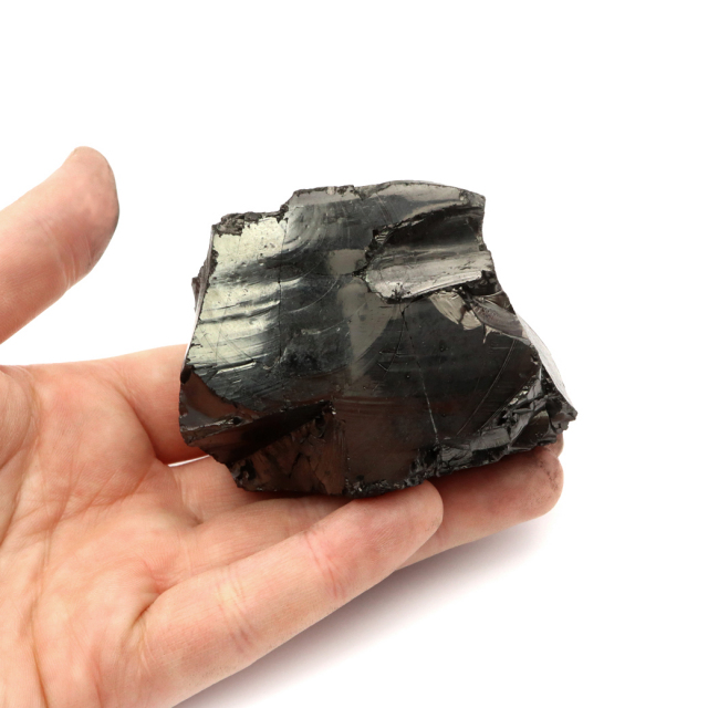 エリートシュンガイト 原石 ロシア カレリア共和国シュンガ 天然石 1点物 パワーストーン Shungite シュンガ石