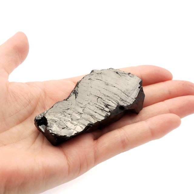 エリートシュンガイト 原石 ロシア カレリア共和国シュンガ 天然石 1点物 パワーストーン Shungite シュンガ石