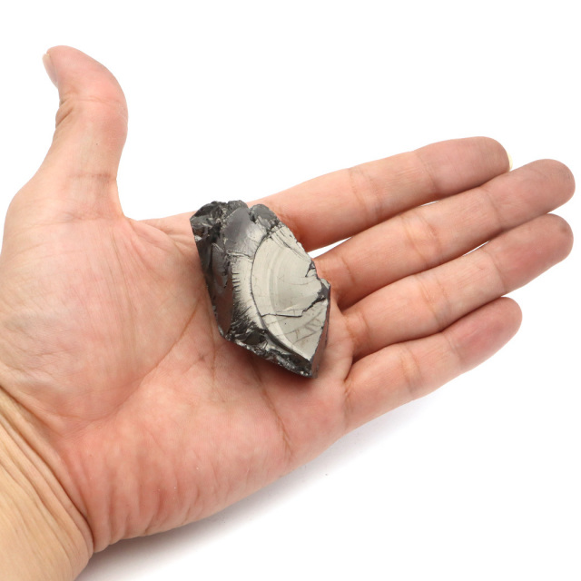 エリートシュンガイト 原石 ロシア カレリア共和国シュンガ 天然石 1点物 パワーストーン Shungite シュンガ石