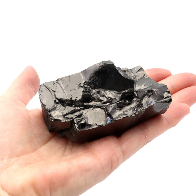 エリートシュンガイト 原石 ロシア カレリア共和国シュンガ 天然石 1点物 パワーストーン Shungite シュンガ石