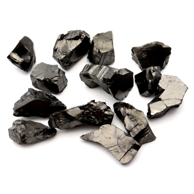 エリートシュンガイト 原石 ロシア カレリア共和国シュンガ 天然石 1点物 パワーストーン Shungite シュンガ石