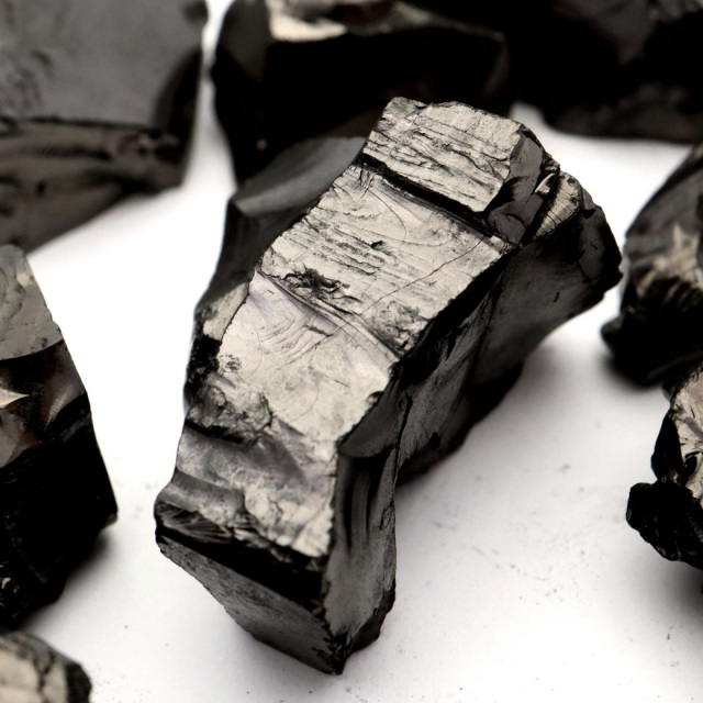エリートシュンガイト 原石 ロシア カレリア共和国シュンガ 天然石 1点物 パワーストーン Shungite シュンガ石