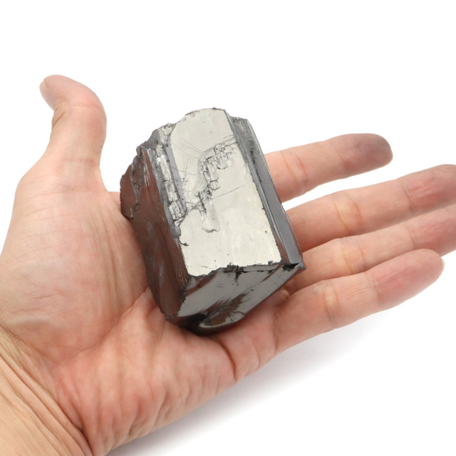 エリートシュンガイト 原石 ロシア カレリア共和国シュンガ 天然石 1点物 パワーストーン Shungite シュンガ石
