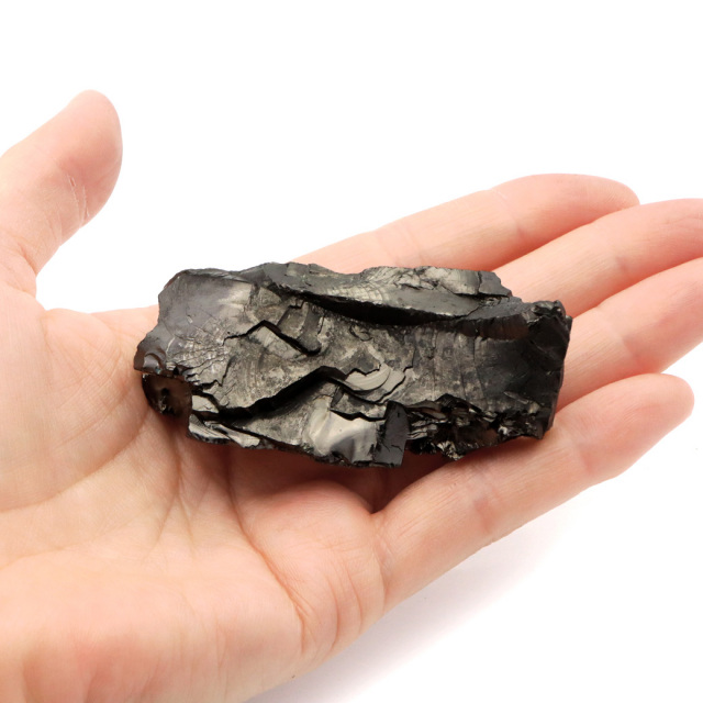 エリートシュンガイト 原石 ロシア カレリア共和国シュンガ 天然石 1点物 パワーストーン Shungite シュンガ石