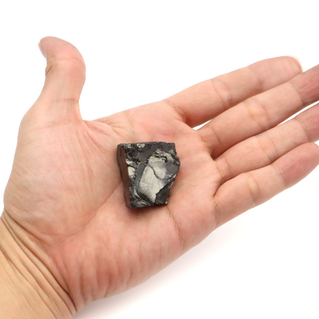 エリートシュンガイト 原石 ロシア カレリア共和国シュンガ 天然石 1点物 パワーストーン Shungite シュンガ石