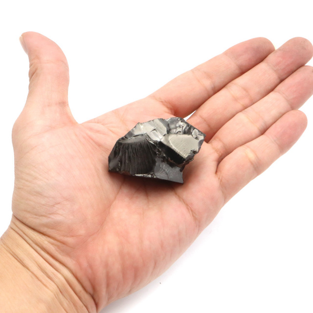 エリートシュンガイト 原石 ロシア カレリア共和国シュンガ 天然石 1点物 パワーストーン Shungite シュンガ石