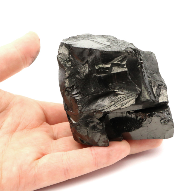 エリートシュンガイト 原石 ロシア カレリア共和国シュンガ 天然石 1点物 パワーストーン Shungite シュンガ石