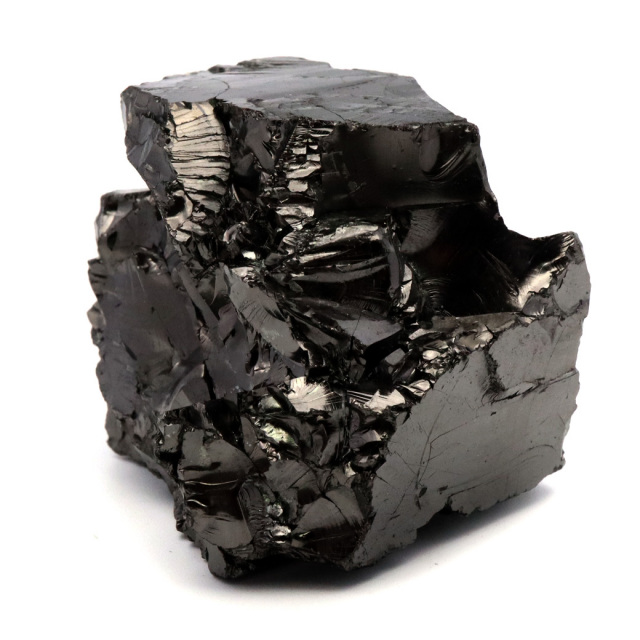 エリートシュンガイト 原石 ロシア カレリア共和国シュンガ 天然石 1点物 パワーストーン Shungite シュンガ石