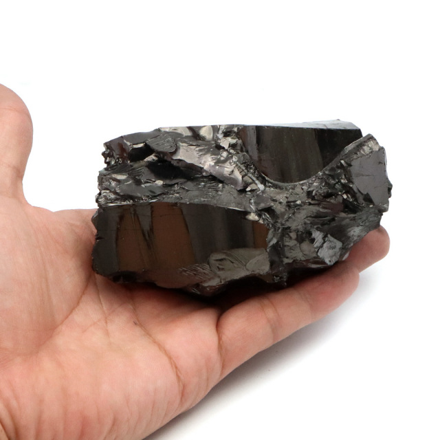 エリートシュンガイト 原石 ロシア カレリア共和国シュンガ 天然石 1点物 パワーストーン Shungite シュンガ石