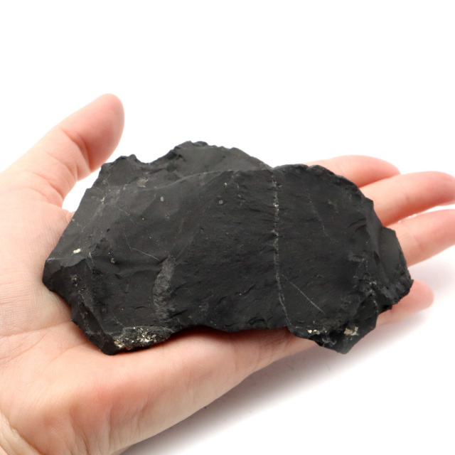 シュンガイト 原石 ロシア カレリア共和国シュンガ 天然石 1点物 パワーストーン Shungite シュンガ石