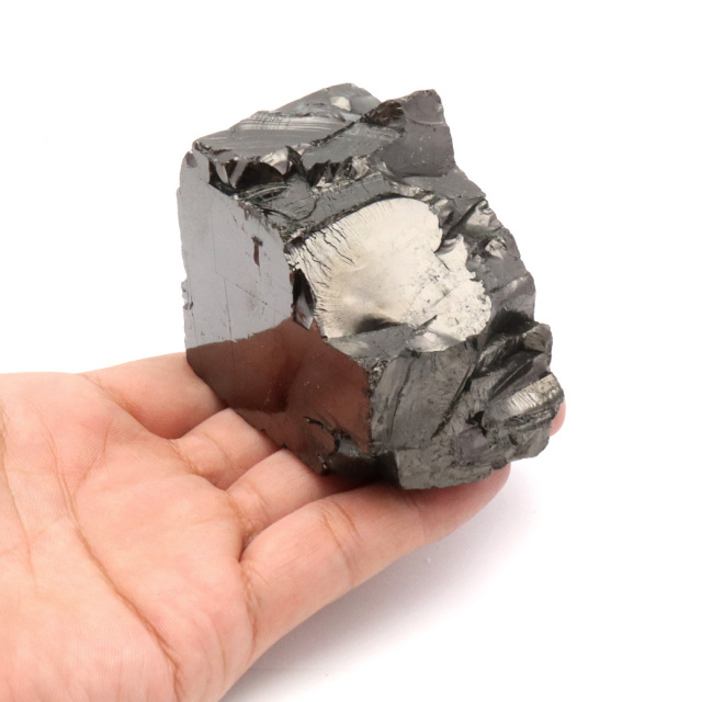 エリートシュンガイト 原石 ロシア カレリア共和国シュンガ 天然石 1点物 パワーストーン Shungite シュンガ石