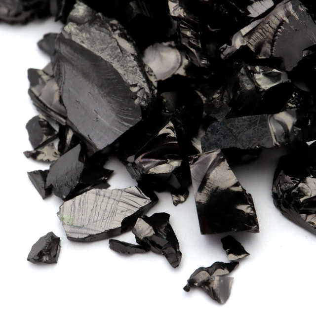 エリートシュンガイト 原石 140g さざれ ロシア カレリア共和国シュンガ 天然石 1点物 パワーストーン Shungite シュンガ石
