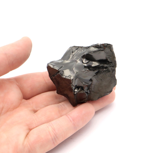 エリートシュンガイト 原石 さざれ ロシア カレリア共和国シュンガ 天然石 1点物 パワーストーン Shungite シュンガ石