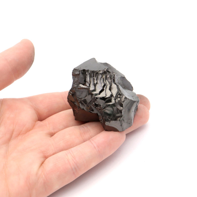 エリートシュンガイト 原石 さざれ ロシア カレリア共和国シュンガ 天然石 1点物 パワーストーン Shungite シュンガ石