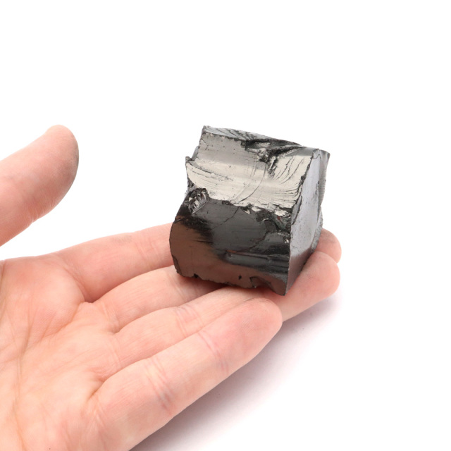 エリートシュンガイト 原石 さざれ ロシア カレリア共和国シュンガ 天然石 1点物 パワーストーン Shungite シュンガ石