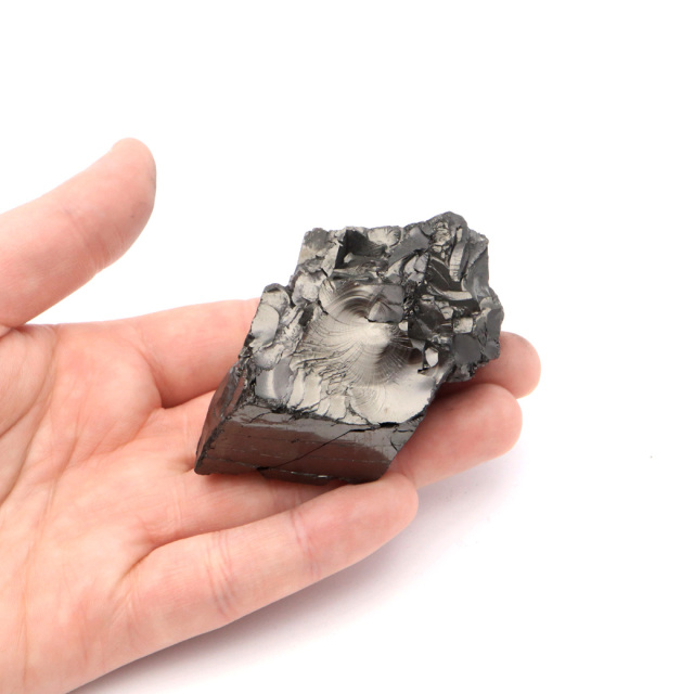 エリートシュンガイト 原石 さざれ ロシア カレリア共和国シュンガ 天然石 1点物 パワーストーン Shungite シュンガ石