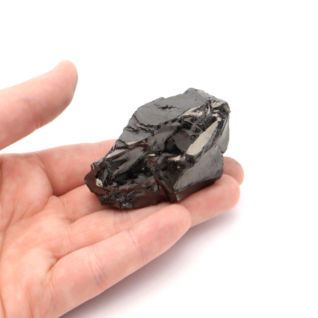 エリートシュンガイト 原石 さざれ ロシア カレリア共和国シュンガ 天然石 1点物 パワーストーン Shungite シュンガ石