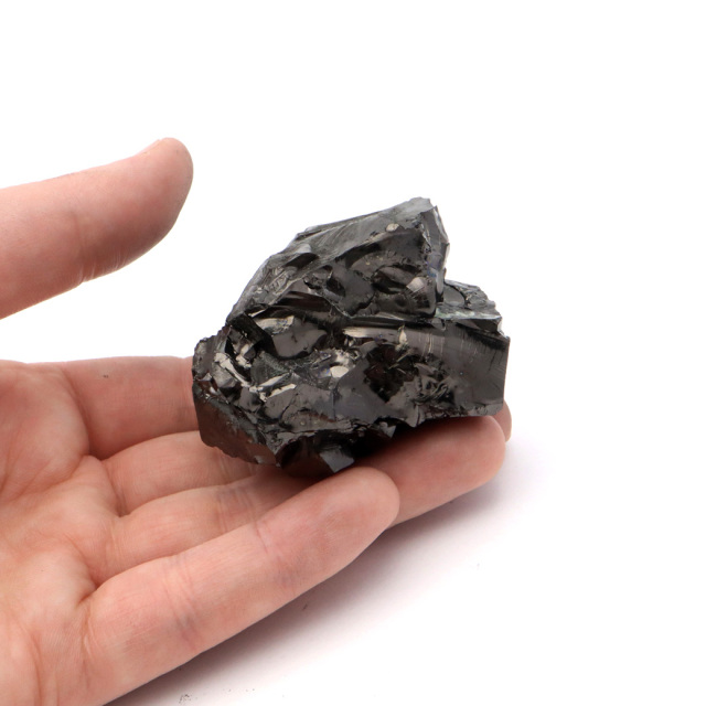 エリートシュンガイト 原石 さざれ ロシア カレリア共和国シュンガ 天然石 1点物 パワーストーン Shungite シュンガ石