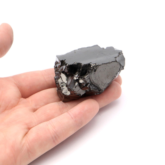 エリートシュンガイト 原石 さざれ ロシア カレリア共和国シュンガ 天然石 1点物 パワーストーン Shungite シュンガ石