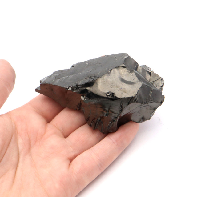 エリートシュンガイト 原石 さざれ ロシア カレリア共和国シュンガ 天然石 1点物 パワーストーン Shungite シュンガ石