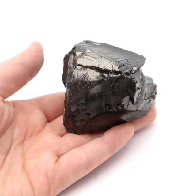 エリートシュンガイト 原石 さざれ ロシア カレリア共和国シュンガ 天然石 1点物 パワーストーン Shungite シュンガ石