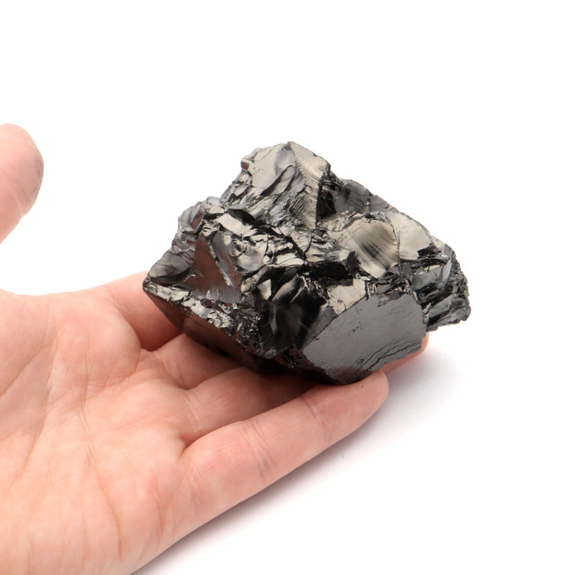エリートシュンガイト 原石 さざれ ロシア カレリア共和国シュンガ 天然石 1点物 パワーストーン Shungite シュンガ石