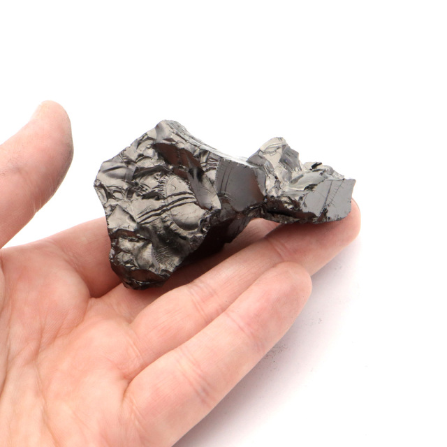 エリートシュンガイト 原石 さざれ ロシア カレリア共和国シュンガ 天然石 1点物 パワーストーン Shungite シュンガ石