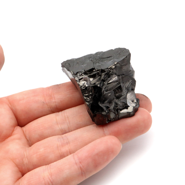 エリートシュンガイト 原石 ロシア カレリア共和国シュンガ 天然石 1点物 パワーストーン Shungite シュンガ石