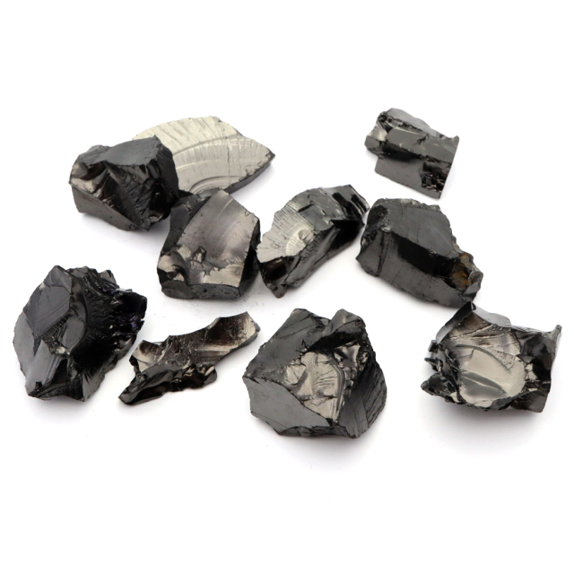 エリートシュンガイト 原石 ロシア カレリア共和国シュンガ 天然石 1点物 パワーストーン Shungite シュンガ石