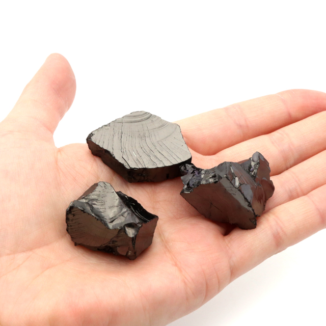 エリートシュンガイト 原石 ロシア カレリア共和国シュンガ 天然石 1点物 パワーストーン Shungite シュンガ石