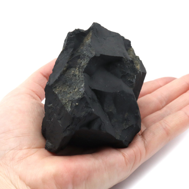 シュンガイト 原石 ロシア カレリア共和国シュンガ 天然石 1点物 パワーストーン Shungite シュンガ石