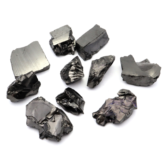 エリートシュンガイト 原石 ロシア カレリア共和国シュンガ 天然石 1点物 パワーストーン Shungite シュンガ石