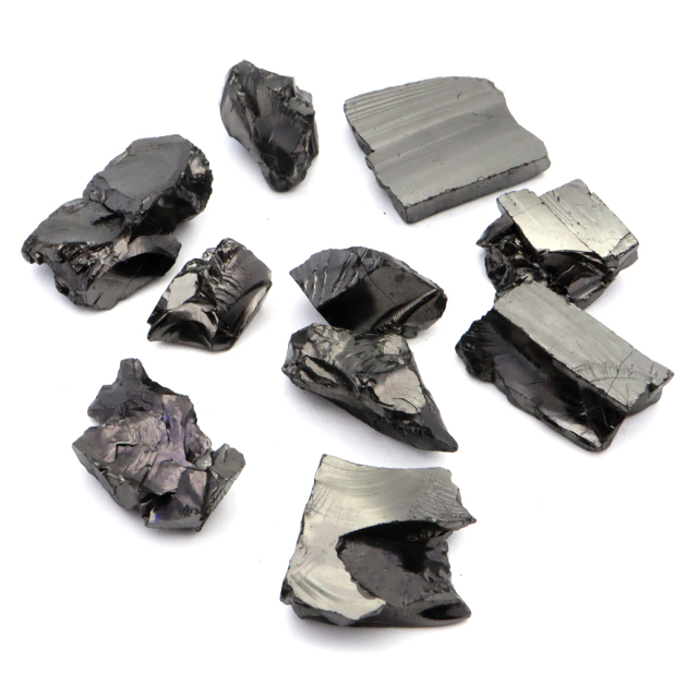 エリートシュンガイト 原石 ロシア カレリア共和国シュンガ 天然石 1点物 パワーストーン Shungite シュンガ石