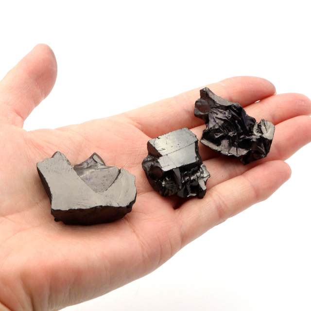 エリートシュンガイト 原石 ロシア カレリア共和国シュンガ 天然石 1点物 パワーストーン Shungite シュンガ石