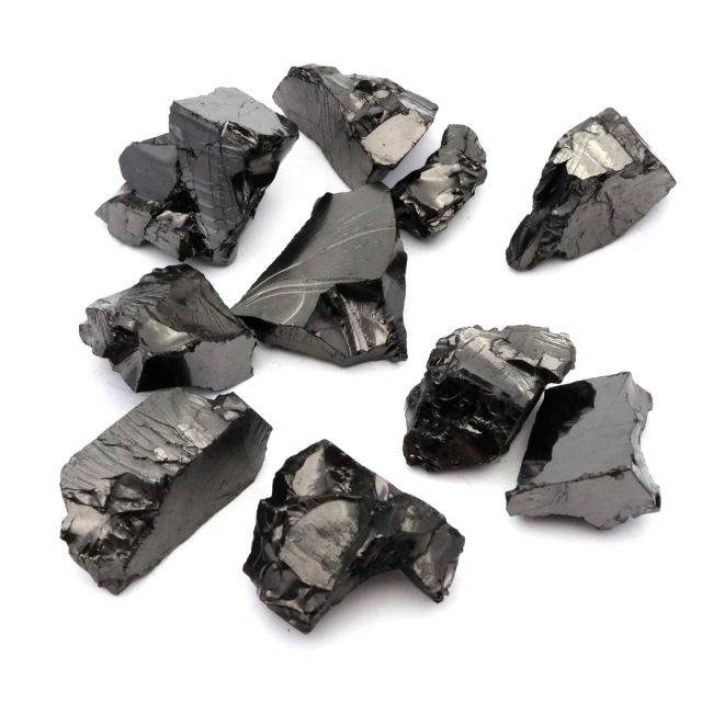 エリートシュンガイト 原石 ロシア カレリア共和国シュンガ 天然石 1点物 パワーストーン Shungite シュンガ石