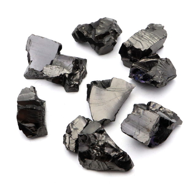 エリートシュンガイト 原石 ロシア カレリア共和国シュンガ 天然石 1点物 パワーストーン Shungite シュンガ石