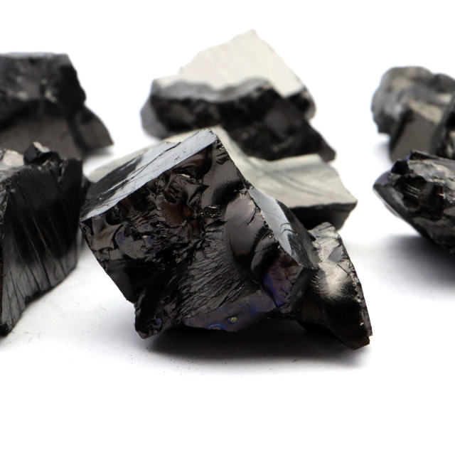 エリートシュンガイト 原石 ロシア カレリア共和国シュンガ 天然石 1点物 パワーストーン Shungite シュンガ石