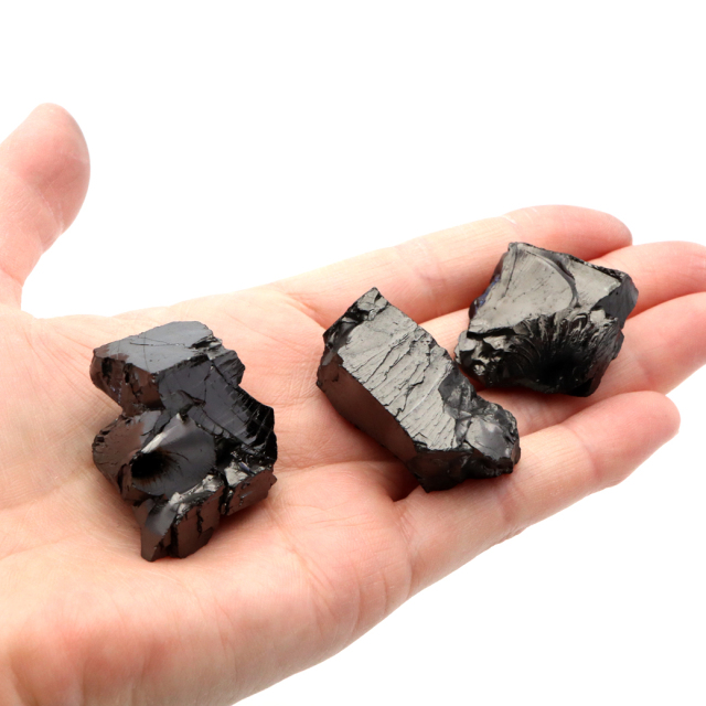 エリートシュンガイト 原石 ロシア カレリア共和国シュンガ 天然石 1点物 パワーストーン Shungite シュンガ石