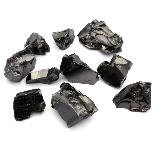 エリートシュンガイト 原石 ロシア カレリア共和国シュンガ 天然石 1点物 パワーストーン Shungite シュンガ石
