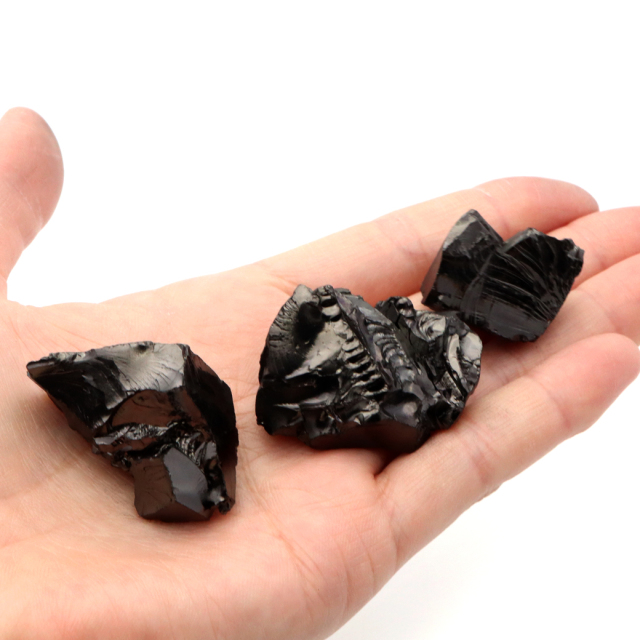 エリートシュンガイト 原石 ロシア カレリア共和国シュンガ 天然石 1点物 パワーストーン Shungite シュンガ石