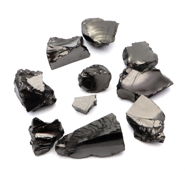 エリートシュンガイト 原石 ロシア カレリア共和国シュンガ 天然石 1点物 パワーストーン Shungite シュンガ石