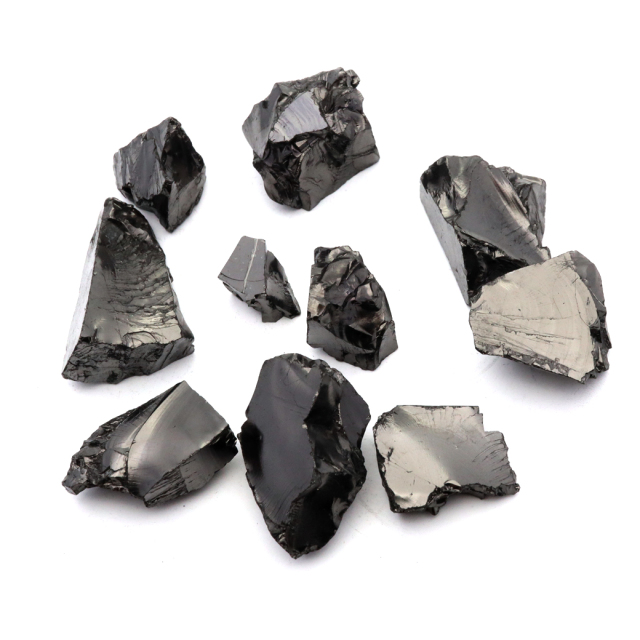 エリートシュンガイト 原石 ロシア カレリア共和国シュンガ 天然石 1点物 パワーストーン Shungite シュンガ石