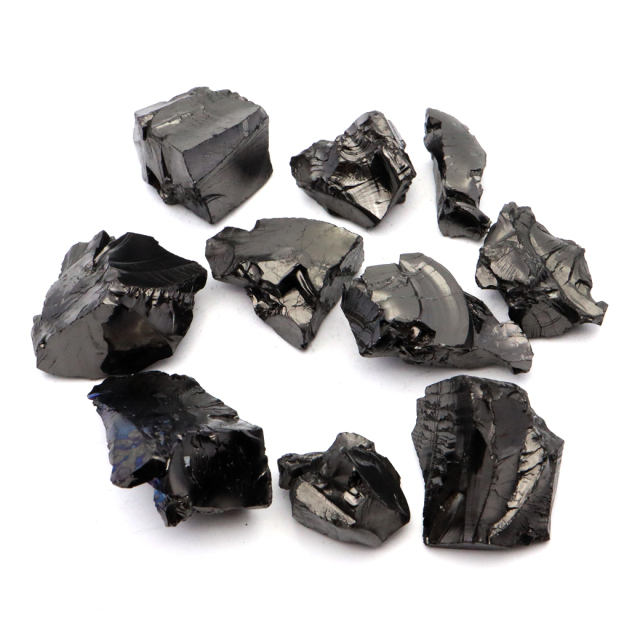 エリートシュンガイト 原石 ロシア カレリア共和国シュンガ 天然石 1点物 パワーストーン Shungite シュンガ石