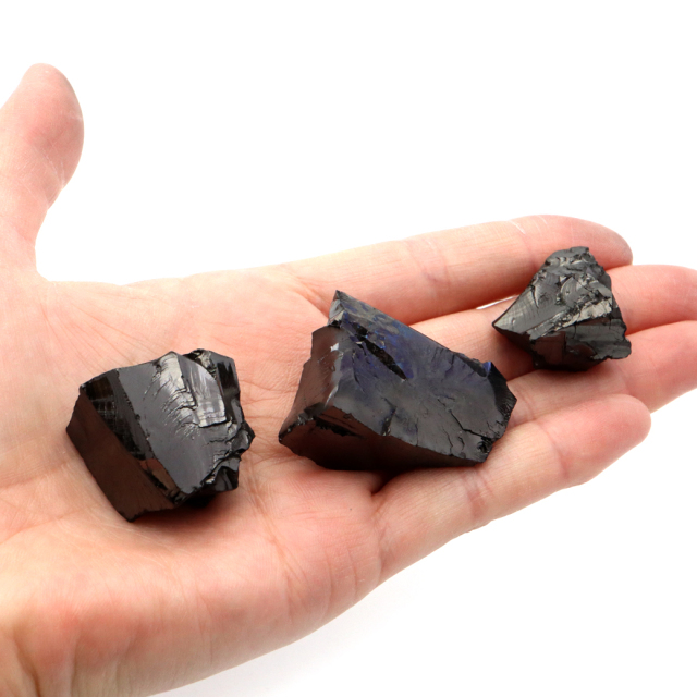エリートシュンガイト 原石 ロシア カレリア共和国シュンガ 天然石 1点物 パワーストーン Shungite シュンガ石